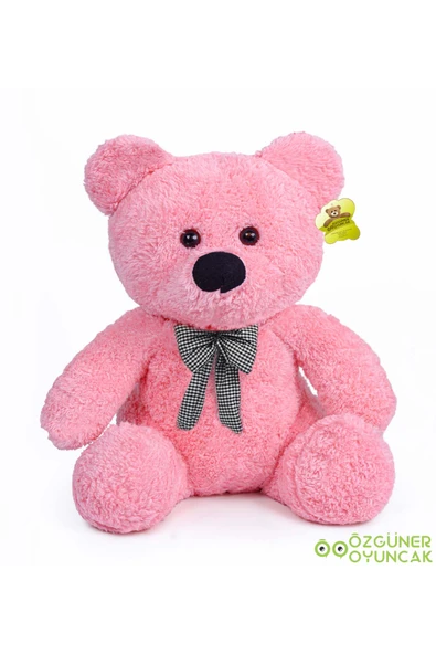 Özgüner Oyuncak Papyonlu Peluş Oturan Ayıcık – Doğum Günü Hediyesi Sevimli Ayı - Resim 4