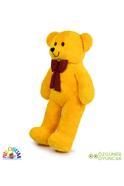 Harika Peluş Fabrikası Sevgiliye Hediye Seti – 90 cm Peluş Ayıcık & 24 Ayar Altın Kaplama Kolye - Resim 5