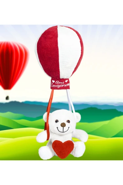 Ayıcı Oyuncak Oyuncak Uçan Balonlu Ayıcık - Resim 3