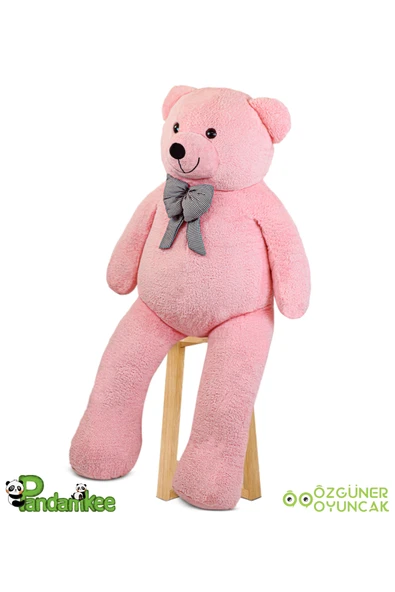 Özgüner Oyuncak Dev Büyük Peluş Ayıcık 170 Hediyelik Ayı (%100 YERLİ) Pembe - Resim 4