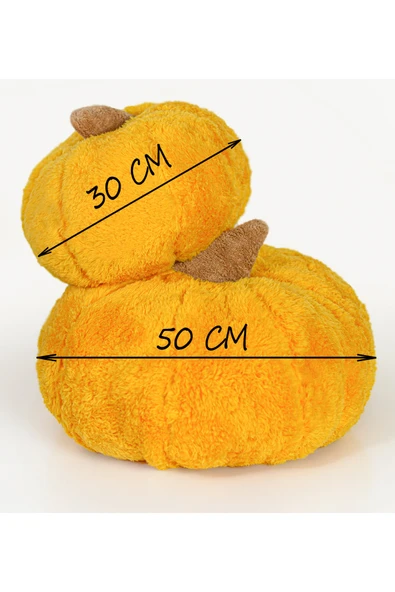 Özgüner Oyuncak Pabtex Dekoratif Peluş Kabak Kırlent Yastık Seti 2'li - Şık Tasarım - Resim 5