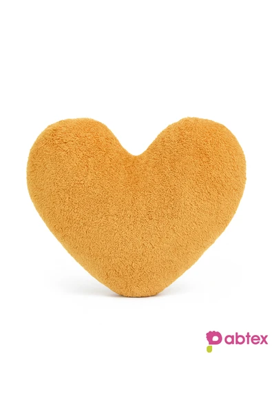 Harika Peluş Fabrikası Paptex Peluş Kalp Yastık – Yumuşak ve Dekoratif - Resim 2