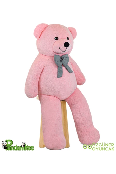 Özgüner Oyuncak Dev Büyük Peluş Ayıcık 170 Hediyelik Ayı (%100 YERLİ) Pembe - Resim 3