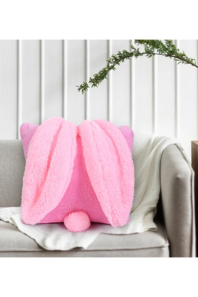 Ayıcı Oyuncak Pabtex Kırlent Kulaklı Yastık Tavşan Kulak Tasarım - Sevimli Tasarım - Resim 3