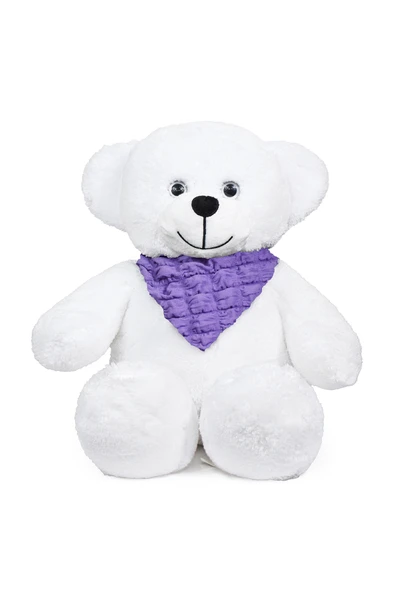 Ayıcı Oyuncak Renkli Fularlı Peluş Ayıcık – 65 cm, Yumuşak ve Şık Tasarım ürün görseli 1