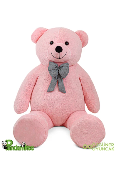 Özgüner Oyuncak Dev Büyük Peluş Ayıcık 170 Hediyelik Ayı (%100 YERLİ) Pembe - Resim 5