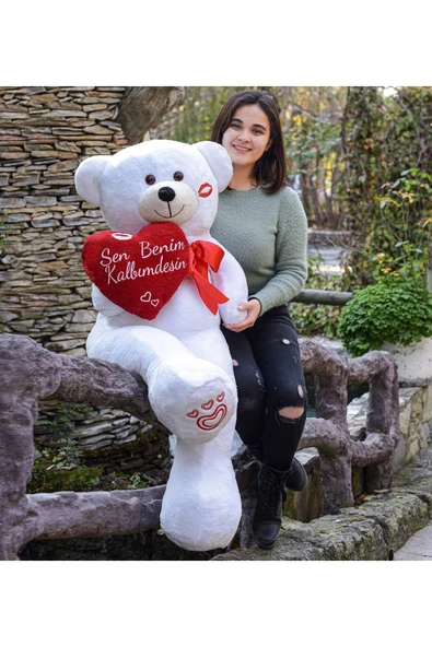 Özgüner Oyuncak Sevgililer Günü 140 Cm Kalpli Sevimli Peluş Ayıcık ürün görseli