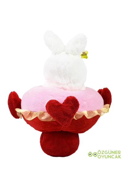 Özgüner Oyuncak Sevimli Peluş Tavşanla Sevgi Buketi – Aşkınızı Tatlı Bir Şekilde İfade Edin - Resim 4