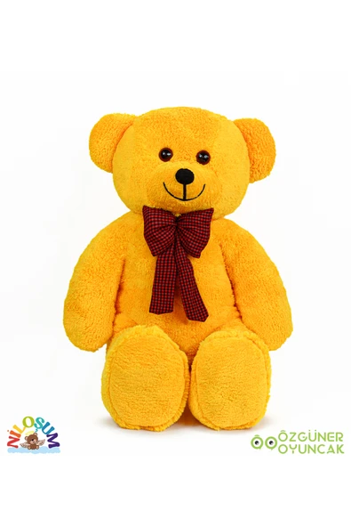 Ayıcı Oyuncak Sevgiliye Hediye Seti – 90 cm Peluş Ayıcık & 24 Ayar Altın Kaplama Kolye - Resim 4