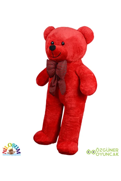 Ayıcı Oyuncak Sevgiliye Hediye Seti – 90 cm Peluş Ayıcık & 24 Ayar Altın Kaplama Kolye - Resim 6