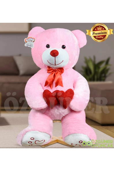 Ayıcı Oyuncak Sevgi Dolu 130 cm Peluş Ayı – Çift Kalp ile Aşkınızı İfade Edin ürün görseli 1