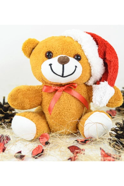 Ayıcı Oyuncak Mutlu Yıllar Tahtası Ve 25 Cm Sevimli Çiçek Ayı - Resim 2