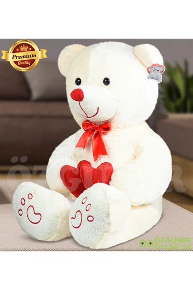 Ayıcı Oyuncak Sevgi Dolu 130 cm Peluş Ayı – Çift Kalp ile Aşkınızı İfade Edin - Resim 2