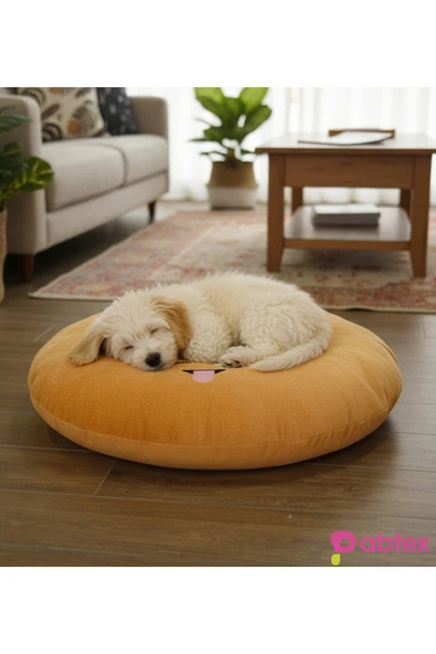 Ayıcı Oyuncak Pelüş Dokulu Kedi Köpek Yatağı 80 cm – Konforlu ve Dayanıklı ürün görseli 1