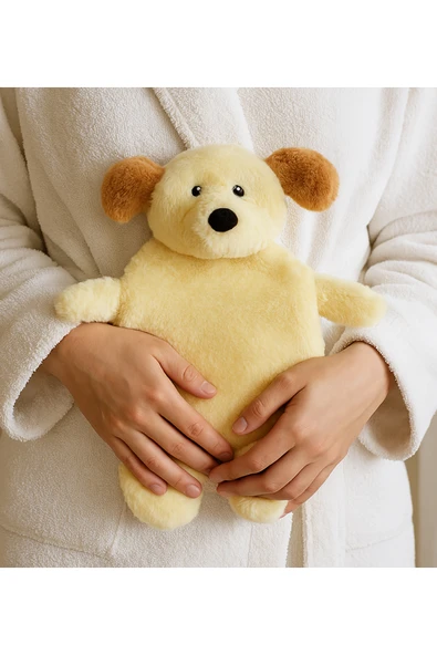 Ayıcı Oyuncak Pabtex Peluş Su Torbası Kılıfı – Köpek Şeklinde Sarılmalı Sevimli Tasarım ürün görseli 1