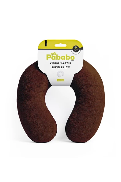 Pababo Pabtex Yumuşak Ergonomik Peluş Seyahat Boyun Yastığı Uçak, Araba ve Ofis Kullanımı İçin - Resim 2