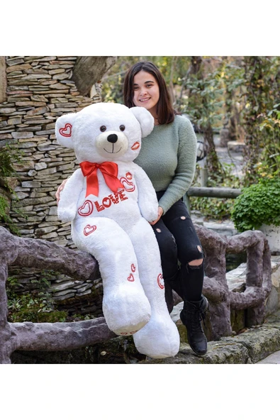 Pababo Sevgililer Günü 140 Cm Baskılı Sevimli Peluş Ayıcık ürün görseli