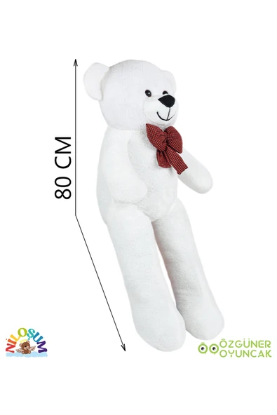 Pababo Sevgiliye Hediye Seti – 90 cm Peluş Ayıcık & 24 Ayar Altın Kaplama Kolye - Resim 5