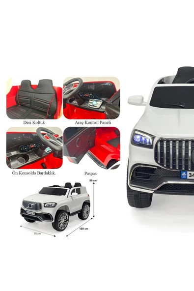 Ayıcı Oyuncak Özgüner Oyuncak Akülü Uzaktan Kumandalı Araba VOYAGE GT 4x2 Deri Koltuklu - Resim 6