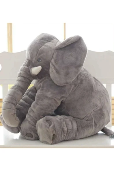Özgüner Oyuncak Uyku Arkadaşım Fil - Büyük Yumuşak Peluş Fil 65 Cm - Resim 3