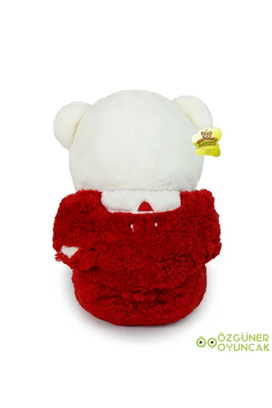 Özgüner Oyuncak Uykumcuk Gold Kapşonlu Peluş Ayı Sevgiliye Özel 90 Cm (%100 YERLİ) - Resim 4
