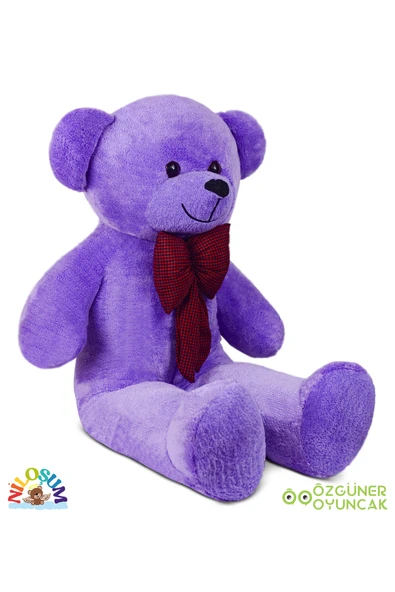 Özgüner Oyuncak Sevgiliye Hediye Seti – 90 cm Peluş Ayıcık & 24 Ayar Altın Kaplama Kolye - Resim 4