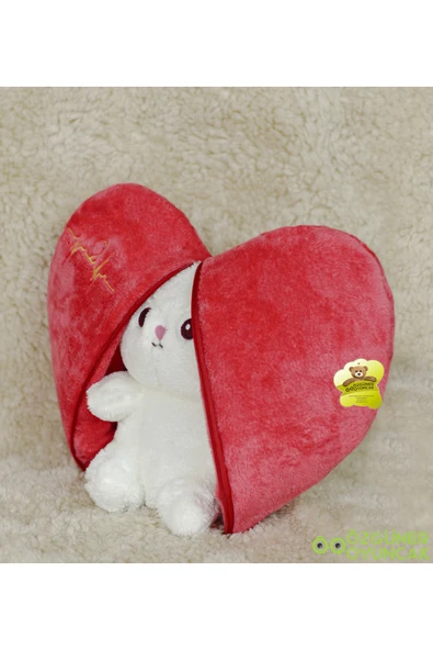 Özgüner Oyuncak Sürprizli Pelüş Kalp Tavşan 50 Cm ürün görseli