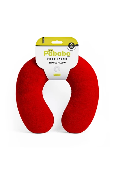 Pababo Pabtex Uçak Ve Araba Yolculukları Için U Şekilli Peluş Boyun Destek Yastığı - Resim 2