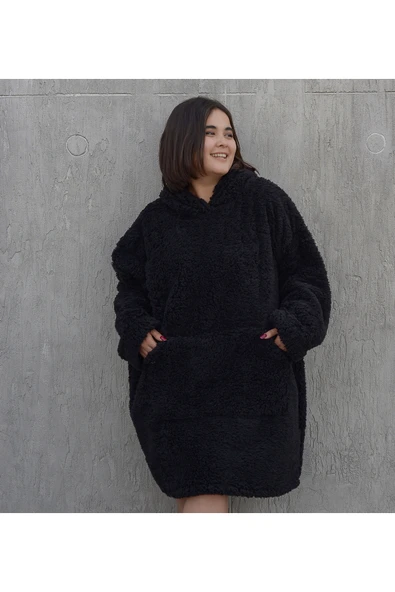 Pababo Paptex Welsoft Peluş Polar Giyilebilir Battaniye Pijama - Resim 4