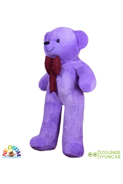 Özgüner Oyuncak Sevgiliye Hediye Seti – 90 cm Peluş Ayıcık & 24 Ayar Altın Kaplama Kolye - Resim 6