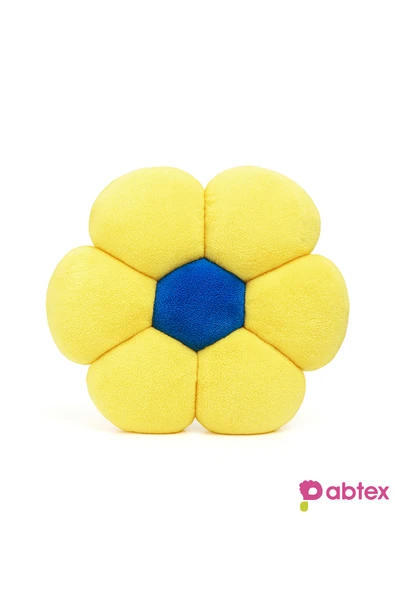 Ayıcı Oyuncak Taraftar Temalı Papatya Formlu Peluş Yastıklar – 2’li Konforlu Takım - Resim 4