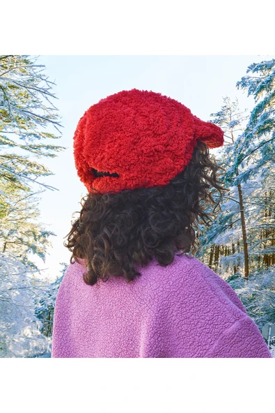 Ayıcı Oyuncak Pabtex Sıcak Tutarken Stil Sahibi Olun: Peluş Kadın Kasket Şapka - Resim 2