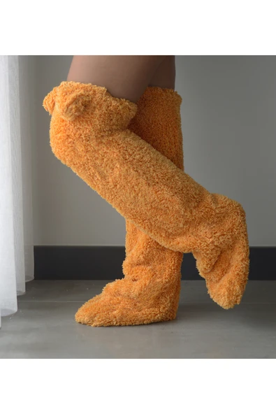 Harika Peluş Fabrikası Peluş Kulaklı Uzun Çorapla Kışa Renk Katın - Resim 4