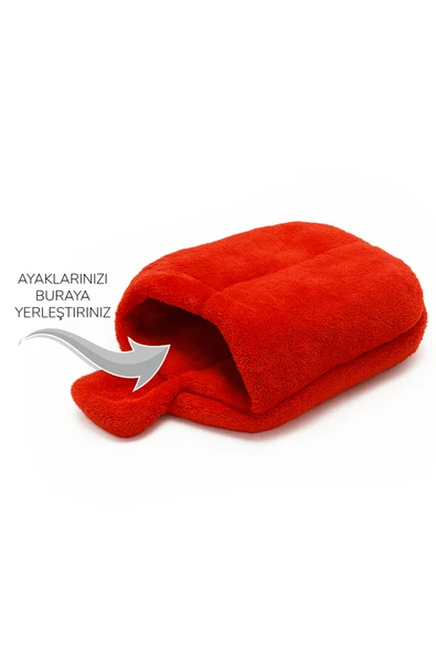 Harika Peluş Fabrikası Peluş Ayak Isıtıcı Panduf– Kışlık Yumuşak Ev Pandufu - Resim 5