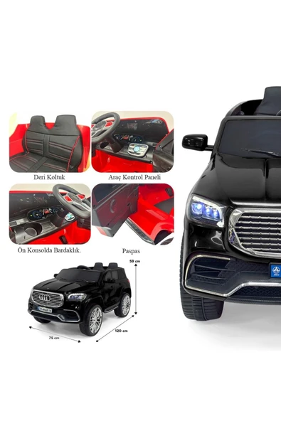 Ayıcı Oyuncak ÖZGÜNER OYUNCAK Akülü Uzaktan Kumandalı Araba ADMIRE 4x2 Deri Koltuk ve Bluetooth - Resim 7