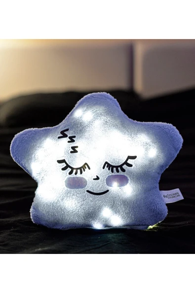 Özgüner Oyuncak Uyku Arkadaşım Ledli Yıldız Yastık - Resim 2