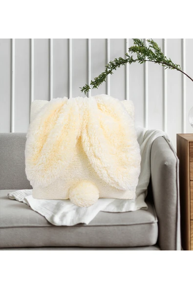 Harika Peluş Fabrikası Paptex Tavşan Kulaklı Yastık - Şirin Ve Eğlenceli Kırlent Modelleri - Resim 3