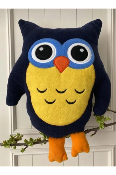 Harika Peluş Fabrikası Pabtex Baykuş Yastık Hediyelik Silikon Dolgu ürün görseli 1