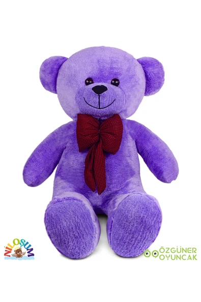 Özgüner Oyuncak Sevgiliye Hediye Seti – 90 cm Peluş Ayıcık & 24 Ayar Altın Kaplama Kolye - Resim 3