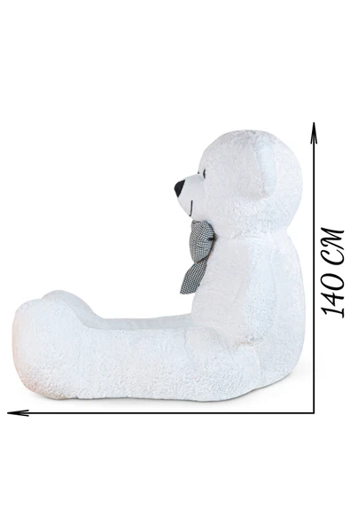 Pababo Papyonlu Sevimli Büyük Peluş Ayıcık, 130 Cm - % 100 Yerli - Resim 5