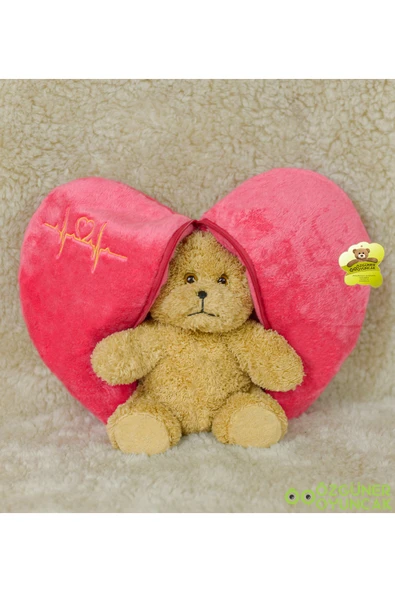 Özgüner Oyuncak Sürprizli Pelüş Kalp Ayı 50 Cm - Resim 3