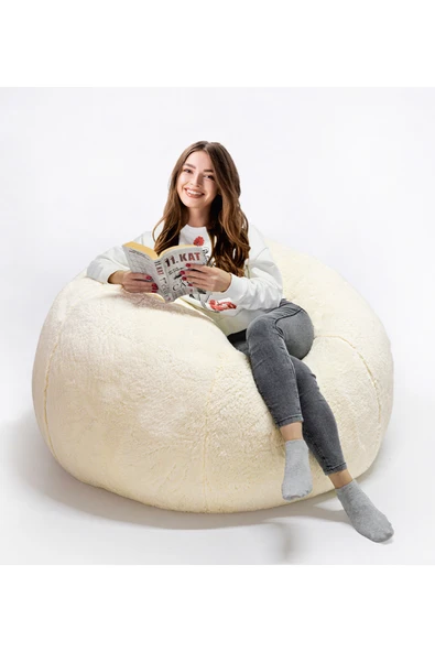 Özgüner Oyuncak Sıcak ve Yumuşak Peluş Dev Puf – Konforlu Oturma Keyfi - Resim 4