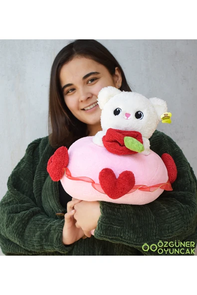 Özgüner Oyuncak Sevimli Peluş Tavşanla Sevgi Buketi – Aşkınızı Tatlı Bir Şekilde İfade Edin - Resim 7
