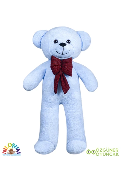 Özgüner Oyuncak Sevgiliye Hediye Seti – 90 cm Peluş Ayıcık & 24 Ayar Altın Kaplama Kolye - Resim 5