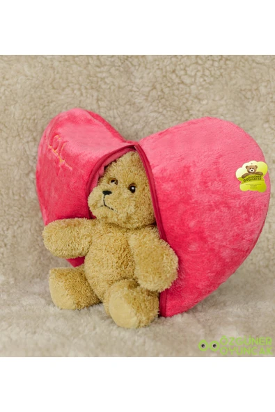 Ayıcı Oyuncak Sürprizli Pelüş Kalp Ayı 50 Cm - Resim 4