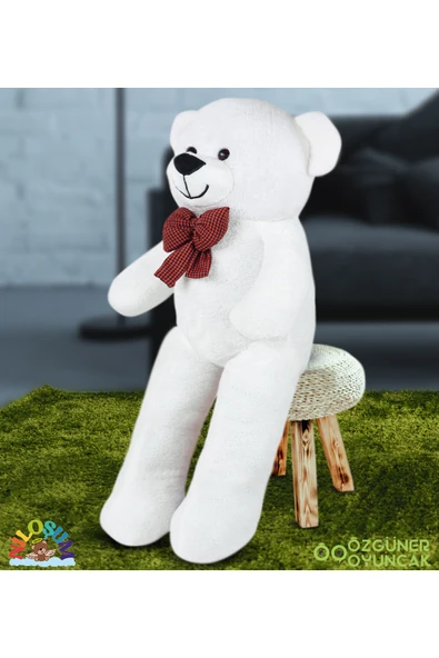 Pababo Sevgiliye Hediye Seti – 90 cm Peluş Ayıcık & 24 Ayar Altın Kaplama Kolye - Resim 4