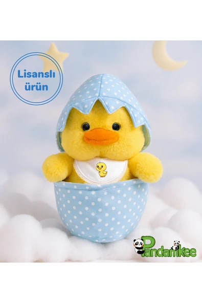 Ayıcı Oyuncak Pandamkee Yumurtadan Çıkan Civcivino Peluş – Bebeklere Ve Çocuklara Özel Çantalı Civciv ürün görseli 1