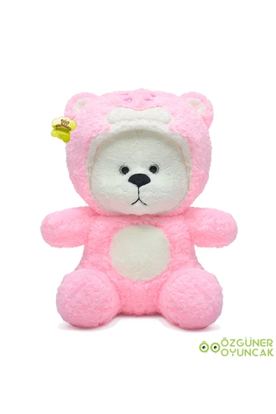 Özgüner Oyuncak Romantik Sürpriz – 90 cm Uykumcuk Ayıcık + 5'li Mini Buket + Çerçeve + 25 cm İyi ki varsın ayıcık - Resim 2