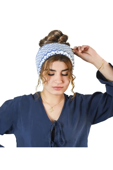 Harika Peluş Fabrikası Pabtex Kadınlar İçin Polar Saç Bandı | Kışın ve Makyaj Temizliğinde Kullanıma Uygun - Resim 3