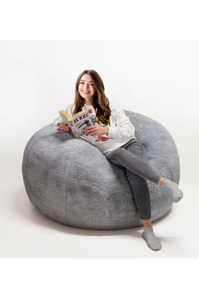 Özgüner Oyuncak Sıcak ve Yumuşak Peluş Dev Puf – Konforlu Oturma Keyfi - Resim 3